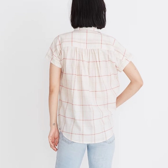 Madewell Central Popover Shirt in Fine Plaid - Picture 2 of 9